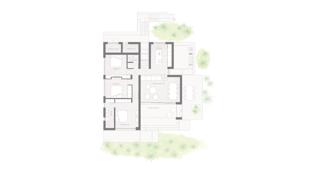 Villa C Lofos Floor Plans